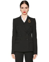 Dolce & Gabbana Double Breasted Stretch Natt Jacket