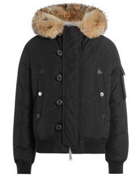 DSQUARED2 Down Jacket With Fur Trimmed Hood