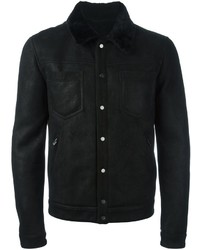 Drome Contrast Collar Buttoned Jacket