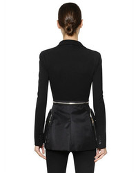 Givenchy Stretch Crepe Jacket With Nylon Panels