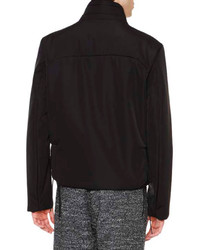 Maison Margiela High Collar Zip Jacket Black