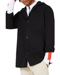 Topman Hooded Overshirt Jacket