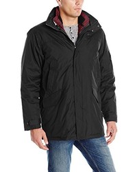Izod Insulated 3 In 1 Parka With Zip Out Inner Jacket