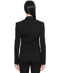 Versace Jacquard Double Breasted Tuxedo Jacket