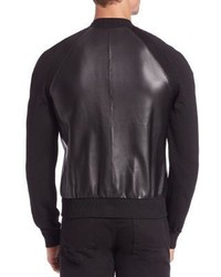 Emporio Armani Leather Blouse Jacket
