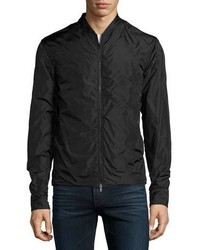 rag & bone Nylon Zip Front Jacket Black