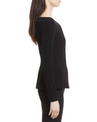 Theory Off The Shoulder Stretch Crepe Jacket