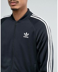 adidas Originals Superstar Track Jacket In Black Bk5921