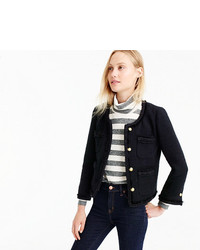 J.Crew Petite Cropped Lady Jacket With Gold Buttons