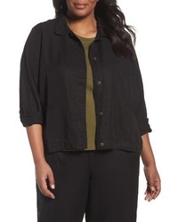 Eileen Fisher Plus Size Classic Collar Jacket