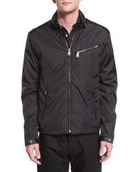 Ralph Lauren Retford Wind Resistant Jacket Wstand Collar Black