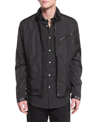Ralph Lauren Retford Wind Resistant Jacket Wstand Collar Black