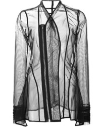 Rick Owens Lilies Princess Sheer Fitted Jacket