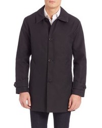 Cole Haan Rubberized Hooded Seam Sealed Jacket