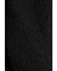 IRO Shavani Frayed Cotton Blend Boucl Jacket Black