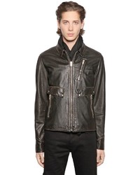 The Kooples Vintage Effect Leather Jacket