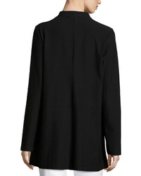 Eileen Fisher Washable Crepe Long Jacket Petite