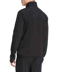 Theory Zip Front Long Sleeve Track Jacket Black