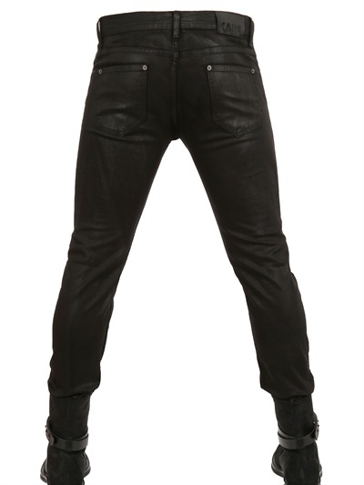 Karl Lagerfeld 165cm Waxed Denim Stretch Skinny Jeans, $134 ...