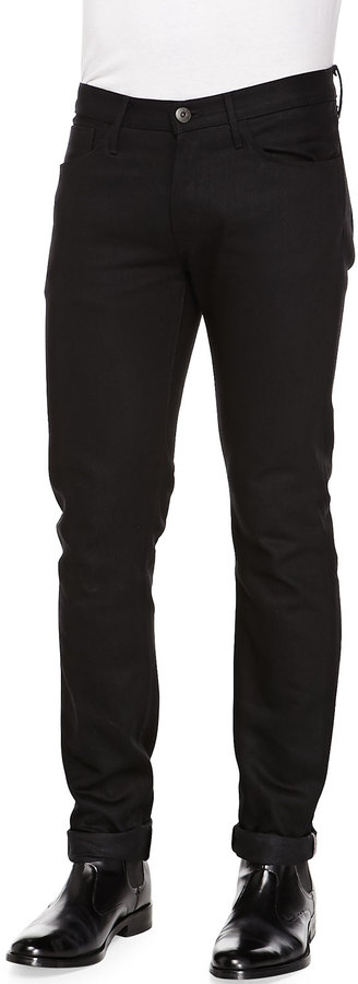 3x1 3 X 1 M5 Raw Slim Selvedge Denim Jeans Black | Where to buy