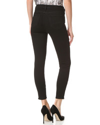 L'Agence Andrea High Rise Ankle Zip Jeans