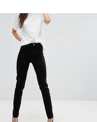 Asos Tall Asos Design Tall Farleigh High Waist Slim Mom Jeans In Clean Black