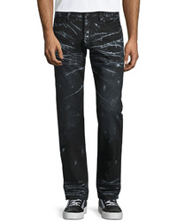 PRPS Barracuda Contrast Whiskered Denim Jeans Black