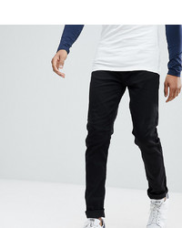 Burton Menswear Big Tall Tapered Jeans In Black