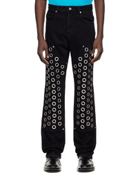 We11done Black Bootcut Jeans