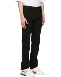 Off-White Black Diag Pocket Slim Jeans