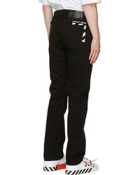 Off-White Black Diag Pocket Slim Jeans