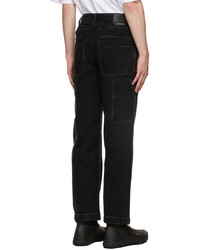 Solid Homme Black Double Knee Work Trousers
