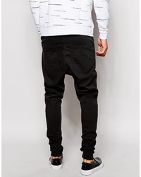 periskop dyr diktator Siksilk Black Drop Crotch Denim Jeans, $113 | Asos | Lookastic