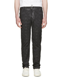 Telfar Black Embroidered Simplex Jeans