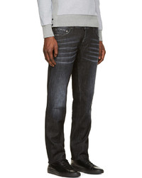 DSQUARED2 Black Faded Distressed Slim Jeans