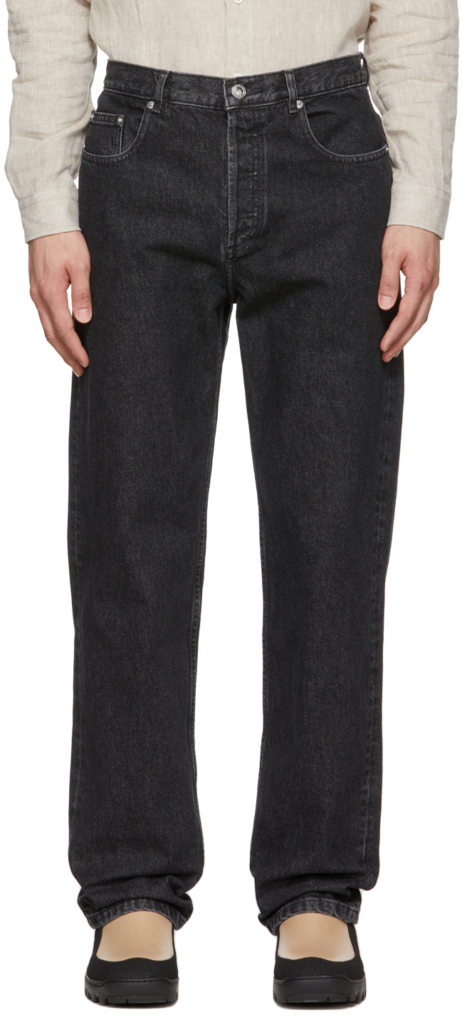 A.P.C. Black Fairfax Jeans, $200 | SSENSE | Lookastic