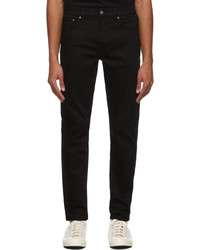 Nudie Jeans Black Lean Dean Jeans