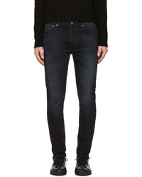 Nudie Jeans Black Lean Dean Jeans