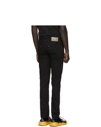 Fendi Black Micro Ff Jeans