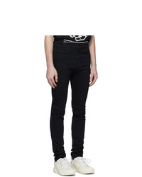 McQ Alexander McQueen Black Mismatched Strummer Jeans