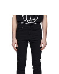 McQ Alexander McQueen Black Mismatched Strummer Jeans