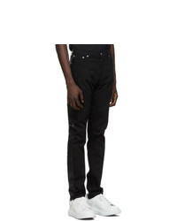 Alexander McQueen Black Paneled Jeans