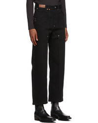 Andersson Bell Black Raw Cut Jeans