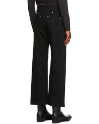 Andersson Bell Black Raw Cut Jeans