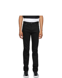 Givenchy Black Raw Edge Slim Fit Jeans