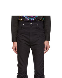 Kozaburo Black Recycled 3d Bootcut Jeans, $390 | SSENSE | Lookastic