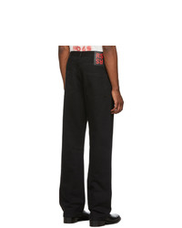 Raf Simons Black Rings Relaxed Fit Jeans