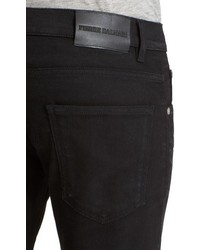Pierre Balmain Black Seven Pocket Moto Jeans