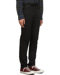 Nudie Jeans Black Steady Eddie Ii Denim Jeans