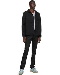 Naked & Famous Denim Black Stretch Selvedge Stacked Guy Jeans